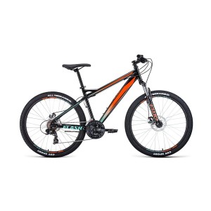 Велосипед 26' Forward Flash 26 2.0 D Черный/Оранжевый 2022 г